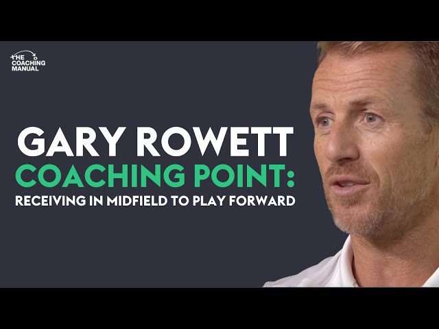 Gary Rowett Football Coaching Point - Receiving in Midfield to Play Forward