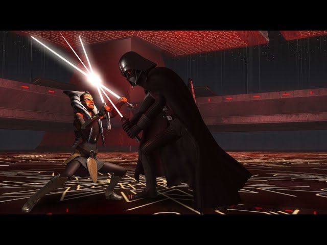 Darth Vader vs Ahsoka Tano [4K HDR] - Star Wars: Rebels S2+S4