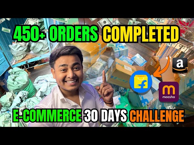 Finally Completed 450+ Orders E-commerce 30days Challenge 🚀