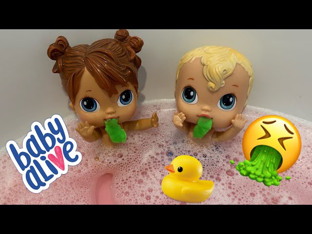 NEW Baby alive crib life dolls get Sick in the Bath! 🤢