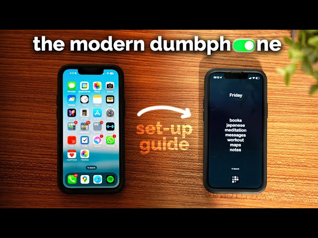 How to make your smartphone into a dumb phone - (Modern Dumbphone)