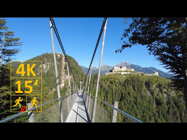 Virtual Run 4k | Austria, longest pedestrian bridge  | Virtual running scenery for treadmill workout