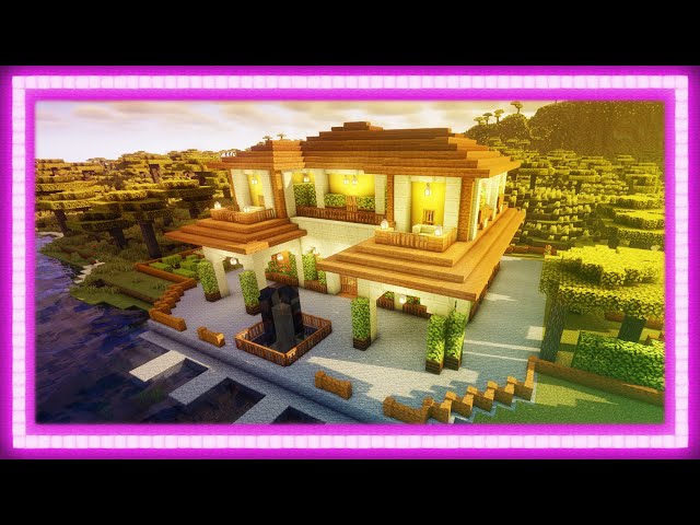 Villa in the savannah 🏠#minecraft Building 🏠