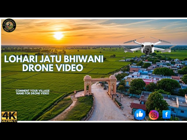 Exploring Jatu Lohari Village: Stunning Drone Footage of Rural Life in Haryana