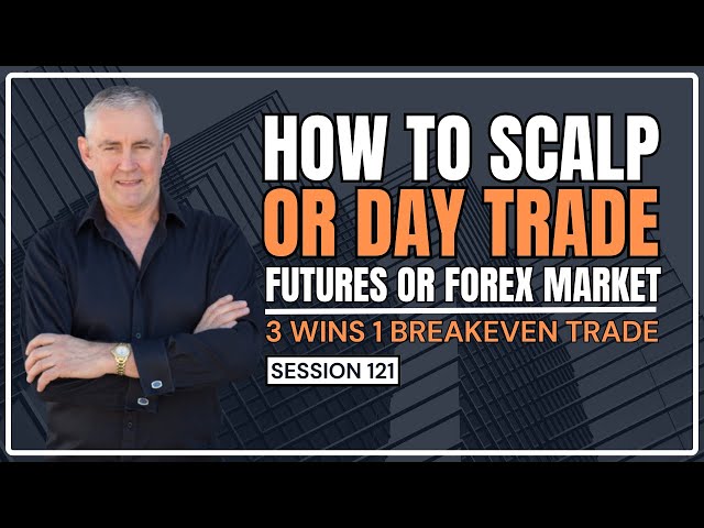 How to Scalp and Day Trade any Futures or Forex Market.  3 wins and 1 Breakeven Trade.