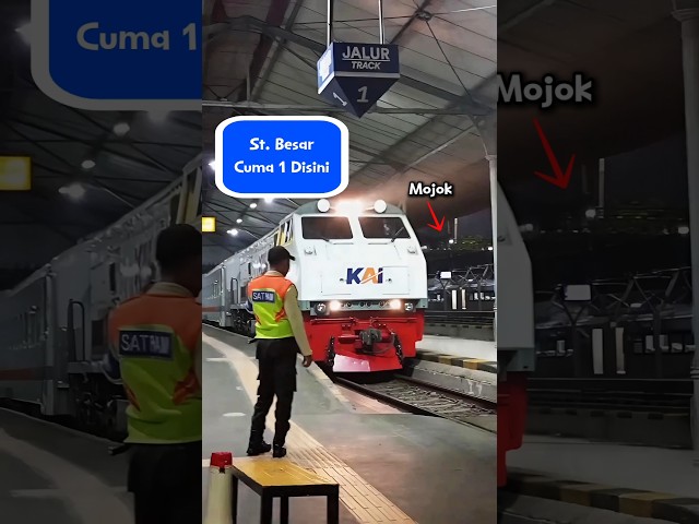 Stasiun satu satunya di Mojokerto #keretaapi #railfans #news #train