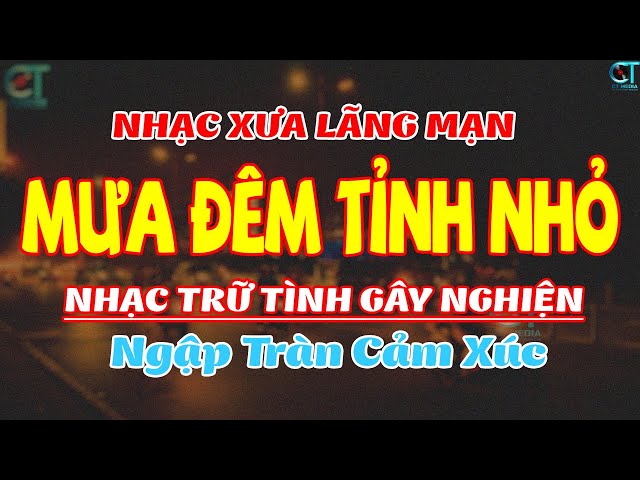 Mưa Đêm Tỉnh Nhỏ - LK Bolero Nhạc Vàng Ngọt Lịm Tim, Nhạc Trữ Tình Thời Chiến 1975 Không Quảng Cáo