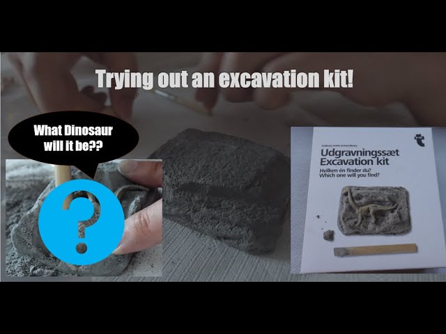 I bought an excavation kit!! Watch me excavate a DINOSAUR! [My inner child] #asmr