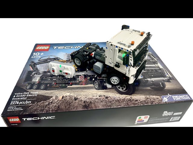 4K MOC How to Motorize Lego Technic #42175 Full RC Mod Part (1):Volvo FMX Truck Build PoweredUp 2024