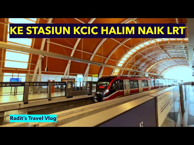 Ke STASIUN KCIC (WHOOSH) HALIM menggunakan LRT #LRT #Whoosh #KCIC #Halim #StasiunHalim #StasiunLRT