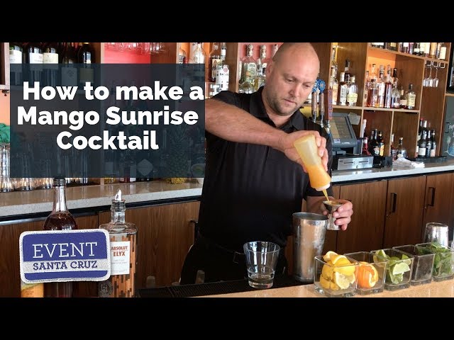 How to make a Mango Sunrise Cocktail