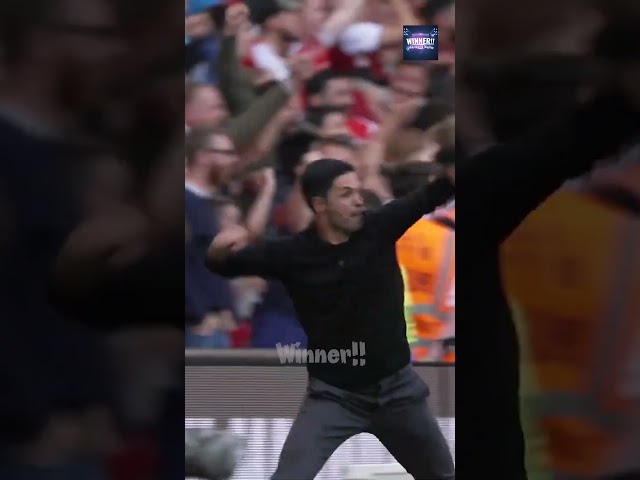 Emotional explosion #winnernhd #arsenal #mikelarteta #arteta