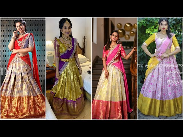 Stunning Bridal Half Saree Designs 2022 || Latest Pattu Half Saree Designs ||Half Saree Designs 2022