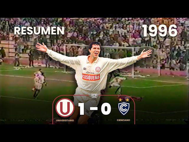 Universitario 1-0 Cienciano | Resumen | Gol de Adrian Czornomaz | 1996 ⚽🎞