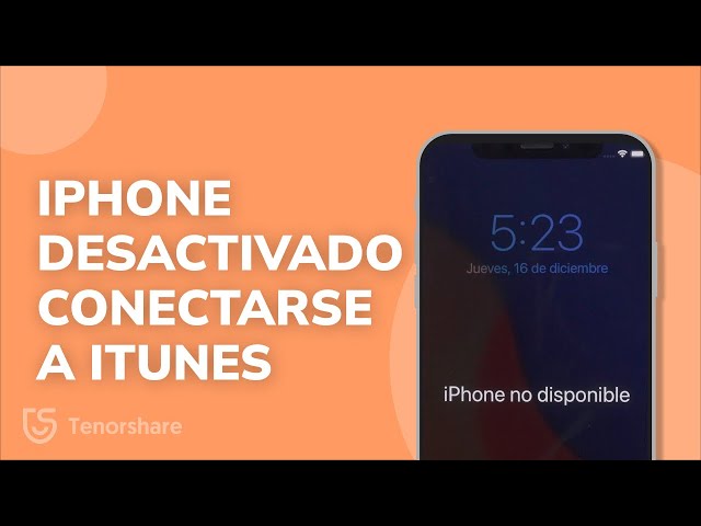 🔅QUITAR IPHONE 2023｜cómo desbloquear iPhone desactivado conectarse a iTunes 3 formas🔅