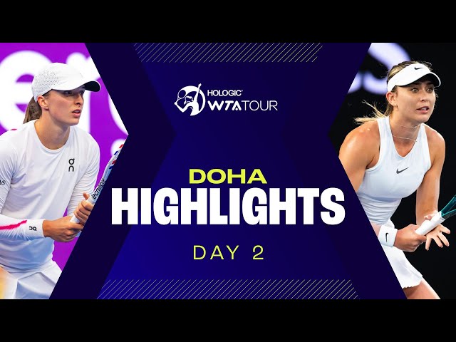 Watch Swiatek, Badosa & more on Day 2 in Doha | WTA Match Highlights