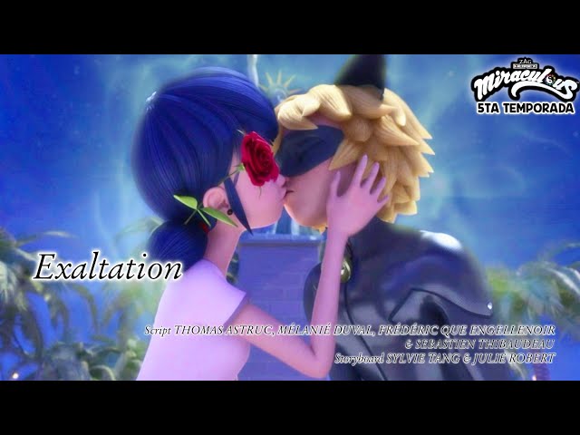 CHAT NOIR BESA A MARINETTE PARÁ SALVARLA DEL AKUMA - Miraculous Season 5 EXALTACION FULL EPISODE