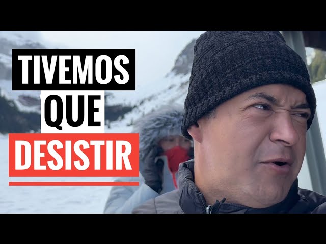 HOJE A NEVE MUDOU OS NOSSOS PLANOS NA SUÍÇA!