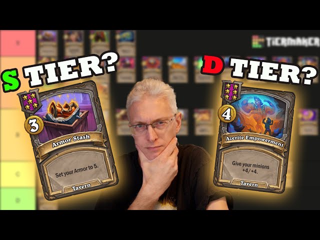 Ranking Spells in Hearthstone Battlegrounds!