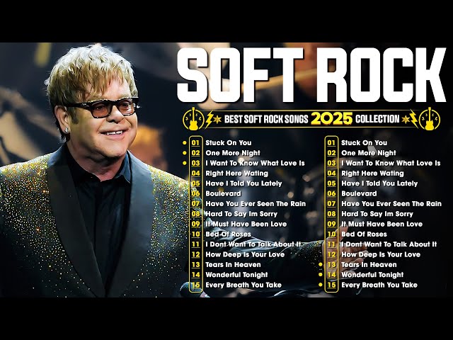 Best Soft Rock Collection ✨ Love Songs 70s 80s 90s 📀 Elton John, Lionel Richie, Bee Gees, Chicago