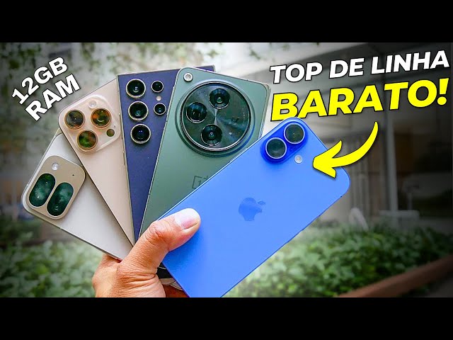 TOP 7 MELHORES Celulares TOPO DE LINHA em 2025! (SOMENTE OS MELHORES)