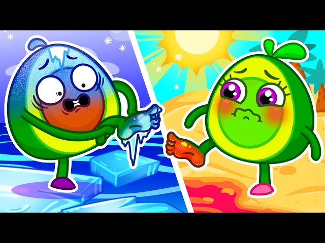 🔥 Hot VS Cold Challenge! ❄️|| Learning Opposites with VocaVoca Karaoke 🥑🎶