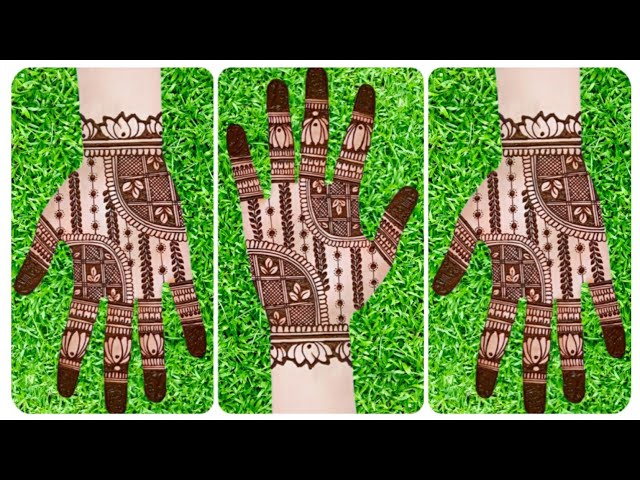 सरल सी मेहंदी डिजाइन 2025 //// आसान मेहंदी की डिजाइन ////  mehndi design