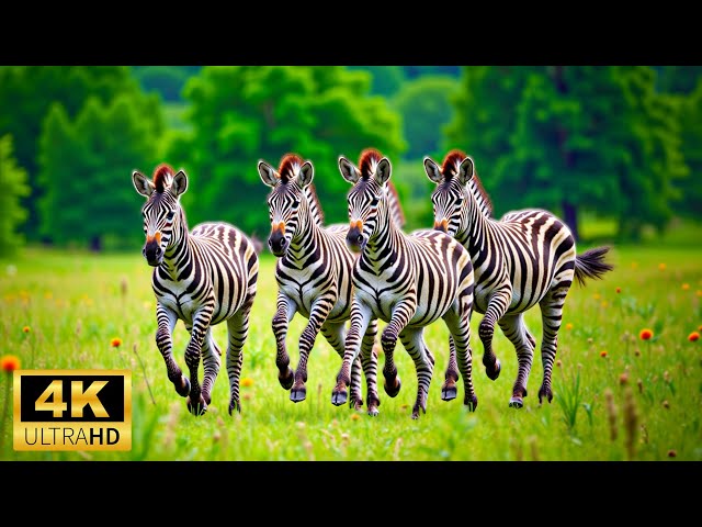 Beautiful Wildlife Film (4K Ultra HD) With Calming, Peaceful Instrumental Music (Dynamic Colors)