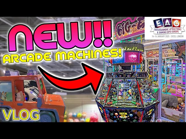 CHECK OUT THESE NEW ARCADE GAMES! EAG Expo Vlog 2025