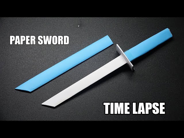 How to make a Paper Sword PART 6 | Easy Origami Tutorial | DIY Ninja Sword TIME LAPSE