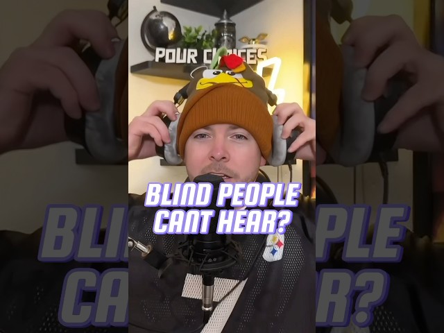 BLIND PEOPLE CAN’T HEAR!? #funny #podcasting #outtakes #streaming #deaf #blind #comedypodcast