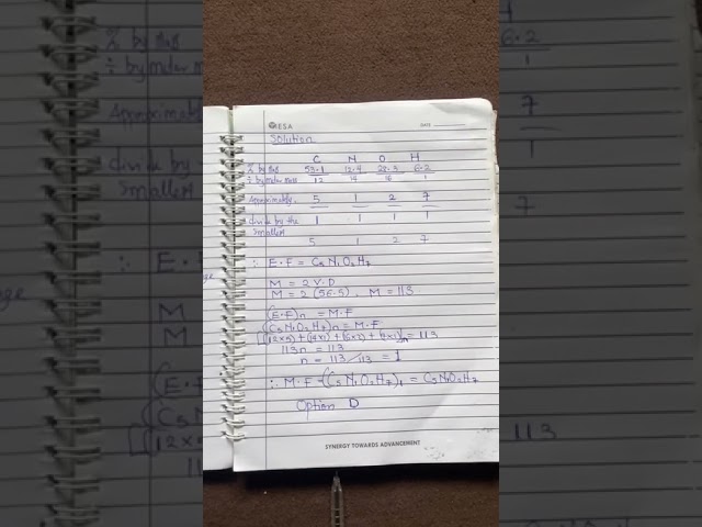 EMPIRICAL FORMULA