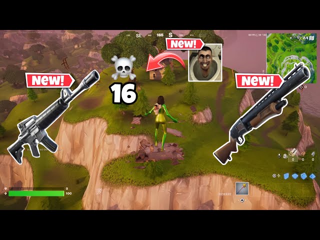 OG FORTNITE SKIBIDI TOILET UPDATE 16 ELIMINATIONS WITH PUMP SHOTGUN (PS5 CONTROLLER GAMEPLAY)!