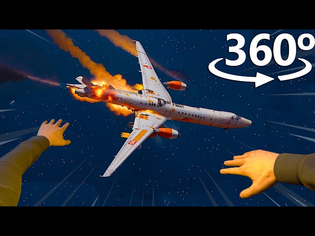 PLANE CRASH in 360° | VR / 4K