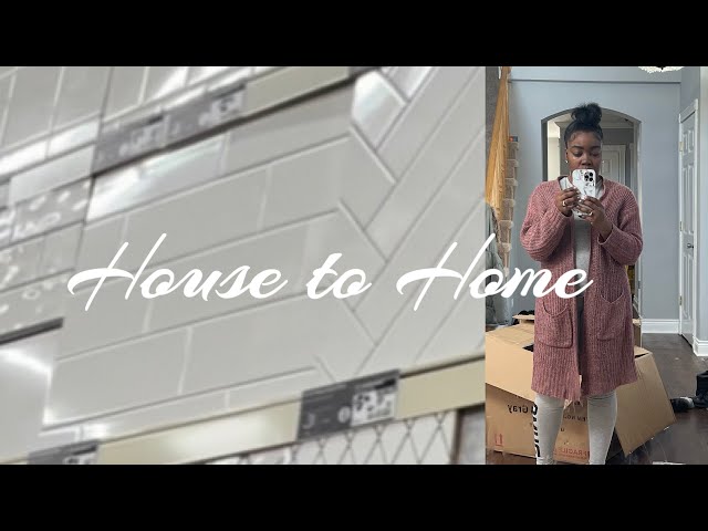 HOUSE TO HOME| BACKSPLASH ON KITCHEN WALL | KITCHEN & FAMILY ROOM  ACCENT WALL UPDATE