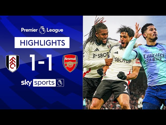 Arsenal face title race BLOW! | Fulham 1-1 Arsenal | Premier League Highlights