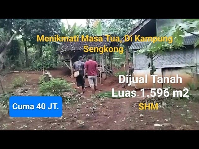 Bisa Bikin Rumah, Tanah Seluas Itu Dijual Murah, Cuma 40 JT. Luas 1.596 m2. SHM