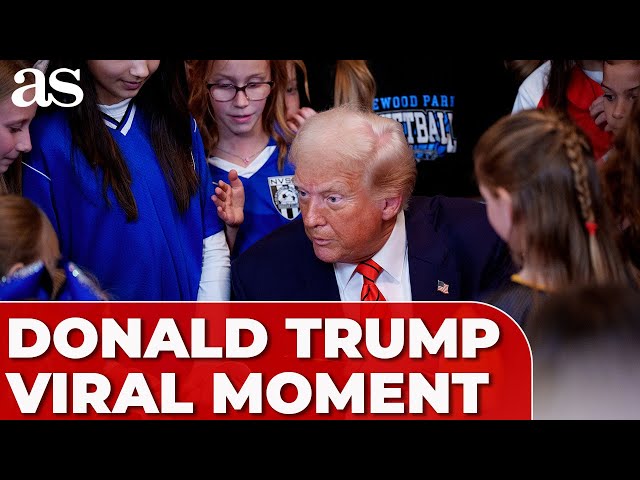 VIRAL MOMENT: TRUMP surrounded by YOUNG GIRLS while signing order to ban Men in Women’s Sports