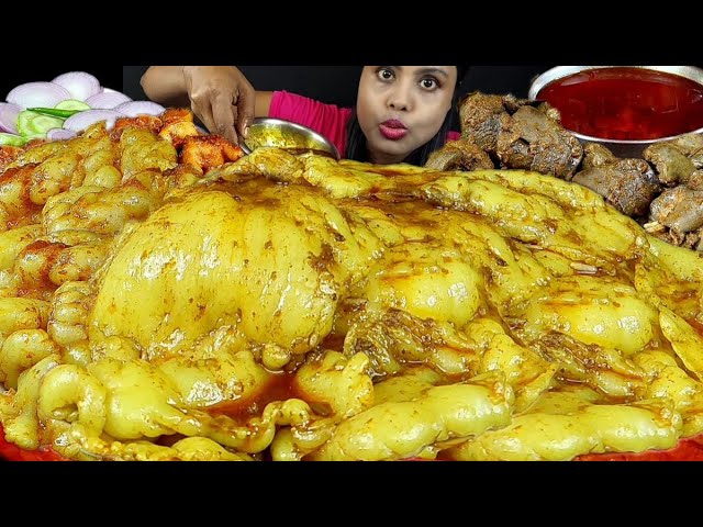 Asmr Eating Oily Food Mutton Fat Curry Eating Show Video Chicken Liver Curry Mukbang Chicken Feet