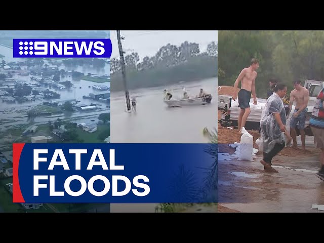 Woman killed in flood emergency as 1000mm rain falls | 9 News Australia