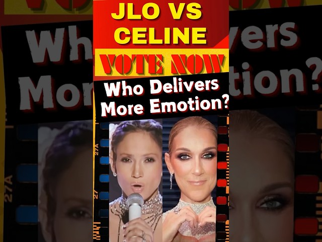 JLo vs Celine: The Competition Continues | Who Wins the Emotional Showdown? C'MON VOTE NOW #shorts