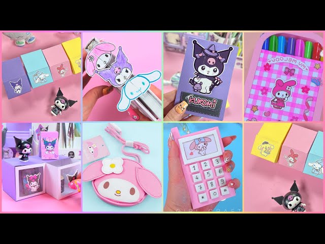 DIY SANRIO SCHOOL SUPPLIES IDEAS - CUTE STATIONERY CRAFTS