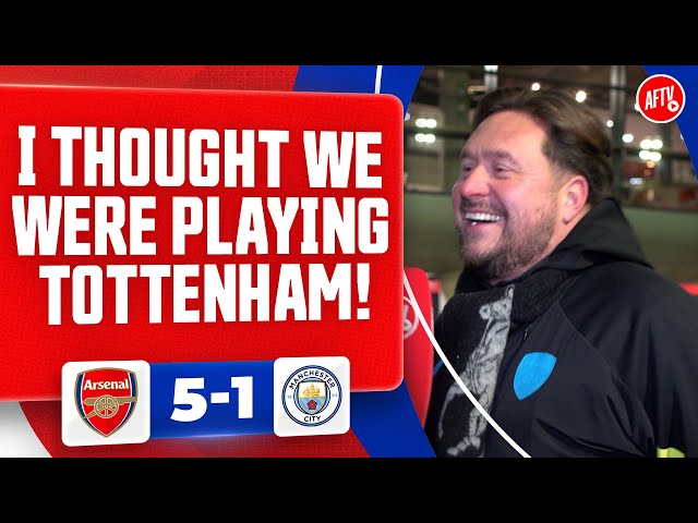 I Thought We Were Playing Tottenham! (Marty) | Arsenal 5-1 Manchester City