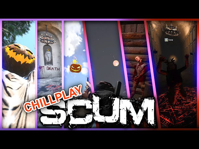 SCUM PVE 🎃 HALLOWEEN EVENT UPDATE! The Mysterious CATACOMBS and the TWD Jail! | chill play