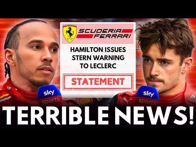 HUGE NEWS Ferrari Just Leaked Leclerc Got A Stern Warning From Hamilton Ahead Of The 2025 Race!