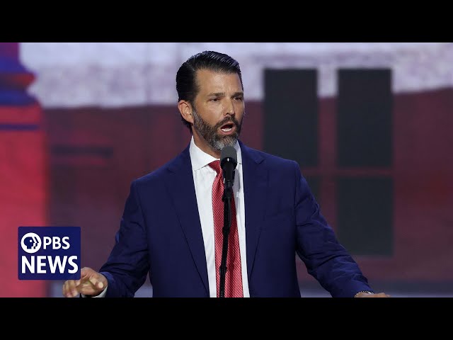 WATCH: Don Trump Jr. asks ‘Who’s running things?’ | 2024 RNC Night 3