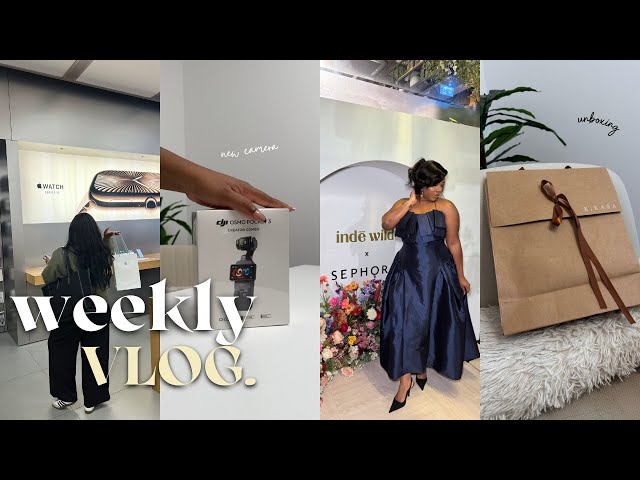 WEEKLY VLOG| getting my APPLE WATCH & DJI OSMO POCKET 3, INFLUENCER EVENT, Fall Haul & much more!