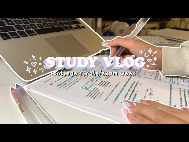 STUDY VLOG | college finals week in my life | lots of studying, note taking & productivity 📚