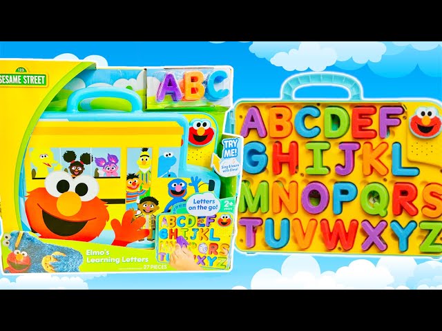 Elmo’s LEARNING LETTERS School Bus New Sesame Street Toy!