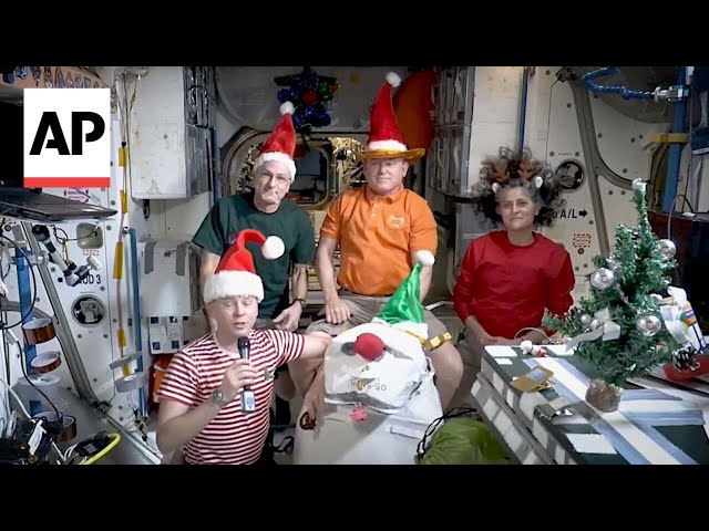 NASA astronauts share special Christmas message from International Space Station